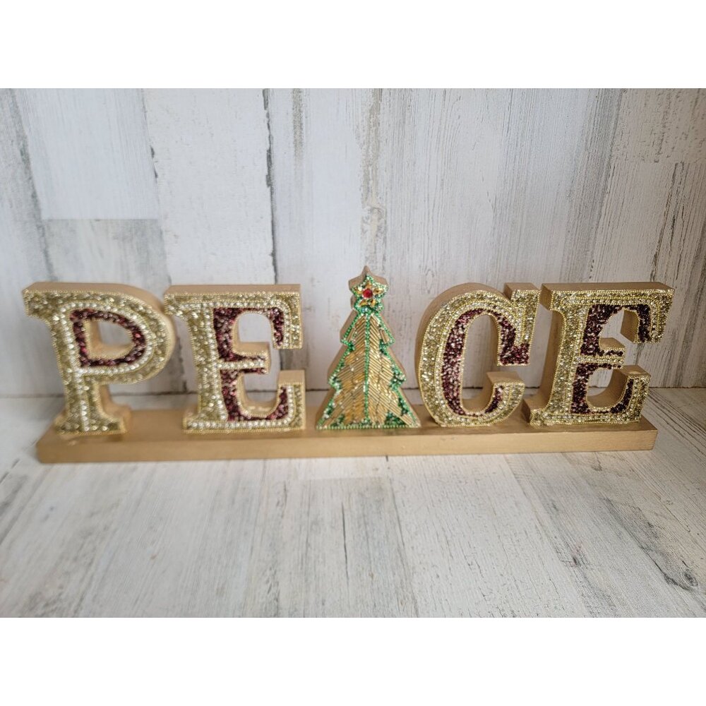 Peace beaded sign home decor Xmas texture‎ tree unique